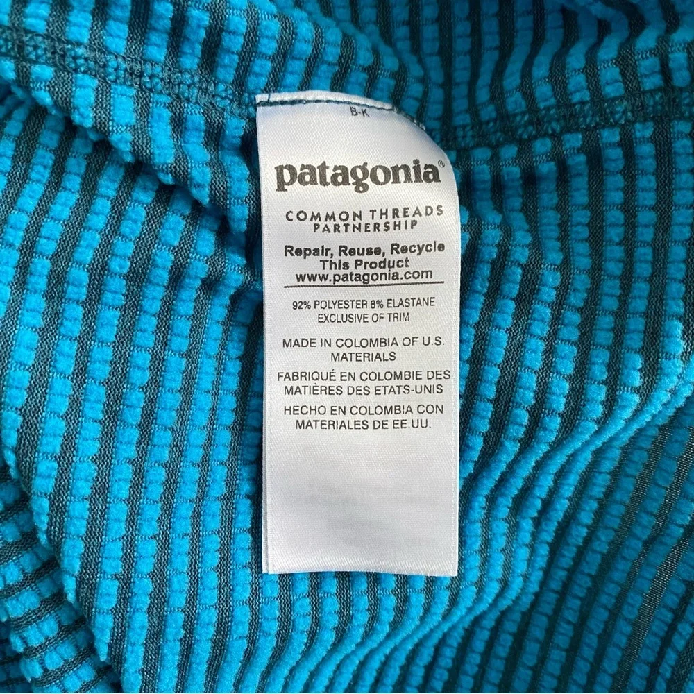 Patagonia Capilene Thermal Weight Zip Neck Sweater 43657 Blue Men's Size Medium